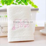 white cotton face towels