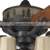 European Style Classic Wood Ceiling Fan Lamp thumbnail-2
