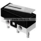 Micro Switch Single Pole Double Throw (SPDT), 250 Vac, 5 A, Straight Lever Actuator, Solder Termination
