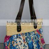 Fabric+grass Handbag thumbnail-1