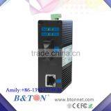 Single Mode 1xRJ45 Port+ 1 SC Dual Fiber Port 1000M Unmanaged Industrial Fiber Media Converter