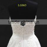 New Beading Lace Appliques Tulle Drapping Belt With Beading Trim Sweetheart Wedding Dress thumbnail-6