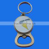 zinc alloy bar beer opener with company logo attached