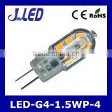 High Quality Clear Cover PC Body 1.5w Led g4 Bulb Light