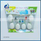 White Color Diy Non-toxic Diy Ceramic Egg Shape Paint Set for Children