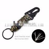 550 Fashion Paracord Keychain 7 Strands Weave Flintstone Survival Paracord Keyring