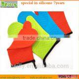 BBQ Grilling Heat Resistantsilicon Glove Custom Logo Silicone Hot Pads Gloves
