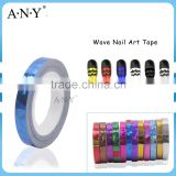 ANY Nail Art DIY Using Wave Style Wholesale Nail Sticker Blue Color