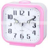 Colorful Traditional Bell Beep Square Quartz Alarm Clock thumbnail-2