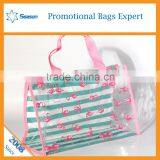 Flower Print Custom Design Makeup Case Clear Travel Cosmetic Pvc Transparent Bag thumbnail-5