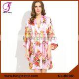 FUNG 300202 New Women Floral Plus Size Bathrobes thumbnail-1