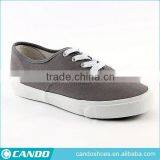 Classic Men's Flat Vulcanized Casual Grey Canvas Shoes,Men Canvas Shoes For Sale thumbnail-1