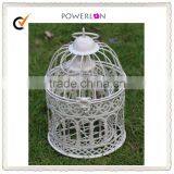 Discounted Small Bird Cage, Table Decoration Of White Mini Metal Bird Cage thumbnail-1
