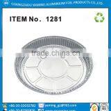 Food Use 8 Inch Aluminum Foil Round Full Curl Pizza Pan thumbnail-1