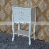 Shabby chic solid wood white storage cabinet for sale used living room