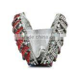 Newest Colorful Pumpkin Design Hard Case Crystal Clutch Purse Woman Handbag (8792A-C2) thumbnail-4