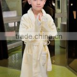 wholesale 100 cotton shawl collar bathrobe with light lace