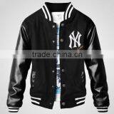 custom varsity wool jackets,wholesale varsity wool jackets with leather sleeves,Wool Varsity Baseball Zipper Jacket, wool JKT