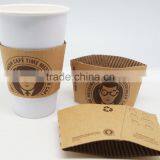 100% Eco-friendly Cup Sleeve in Paper With Custom Logos thumbnail-3