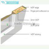 White Primed 3 Panel Ogee Stile & Rail Panel Door thumbnail-4