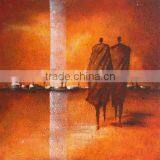 Wooden Framed Abstract Modern Oil Painting Canvas Art thumbnail-1