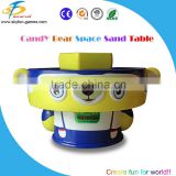 Small size cute candy bear space sand table