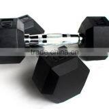 High Quality Bodybild Aerobic Hexagon Dumbbell With Nature Rubber Coated thumbnail-2