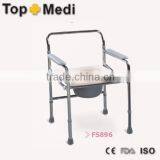 Health Care Products Best Quality Chromed Steel Shower Commode Chair thumbnail-1