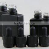 High Quality Screen Printing Type 30ml Flat Rectangle Glass e Liquid Bottle With Child Safety Cap From China thumbnail-2