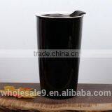 Eco 16-Ounce Ceramic Double Wall Thermal Coffee Tumbler thumbnail-1