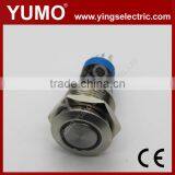 LA16JSF-11E Blue Push Button Monetary With Lamp Stainless Steel 6V DC thumbnail-5