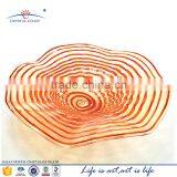 Decoration Handcrafted Table Platter Plate Wall Hanging Mount Art Glass thumbnail-1