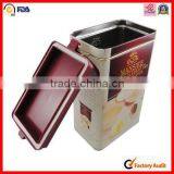 China Factory Custom Coffee With Hinge Tin Can thumbnail-6