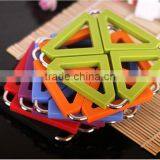 Silicone Stainless Steel Placemat Trivet Table Mat Heat Resistant for Bowl Plate Cup thumbnail-4