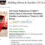 Christmas Luminary With Flameless LED Candle thumbnail-2