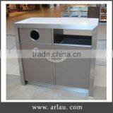 Arlau Outdoor Stainless Steel Waste Bins for Sale thumbnail-1