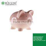 Hot Sales Cheap Ceramic Pink Piggy Bank for Promotional Gifts thumbnail-1