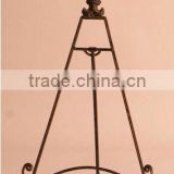 Wrought Iron Metal 12" Easel Plate Stand