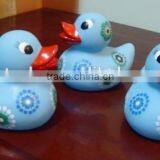 High Quality Flower Printed Soft PVC Baby Tub Floating Duck