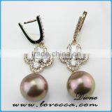 New Products Korea Earrings Hot Sell Design ,crystal Lady Earring for Decor thumbnail-1