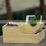 Eco-friendly Custom Unfinished Desktop Wooden Pen Holder thumbnail-5