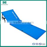 Promotional adjustable folding beach mat with backrest