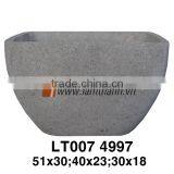 Vietnam Wholesale Cylinder Fiberglass Poly Resin Home Planters thumbnail-1