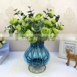 Wrought Iron Flower Glass and Metal Vases Factory Wholesale Home Decorative Crafts Antique thumbnail-3