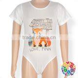 3 Pack Infant And Toddler White Summer Jumpsuits Natural Organic Blank Baby Onesie thumbnail-3