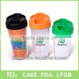 BPA Free 10 oz Double Wall Paper Insert Plastic Mug Hot Coffee Mug Clear Color Mug thumbnail-1