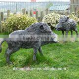 Famous Cast Brass Wild Boar Sculpture for Sale Garden Decoration thumbnail-2