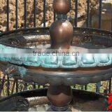 Bronze 3 Tier Lion Head Garden Water Fountain thumbnail-4