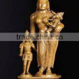Buddhism Fengshui Metal Casting Bronze Vishnu Indonesian Statues thumbnail-4