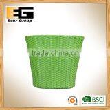 Circular Woven Flowerpot With PVC Linner/ Storage Basket thumbnail-2